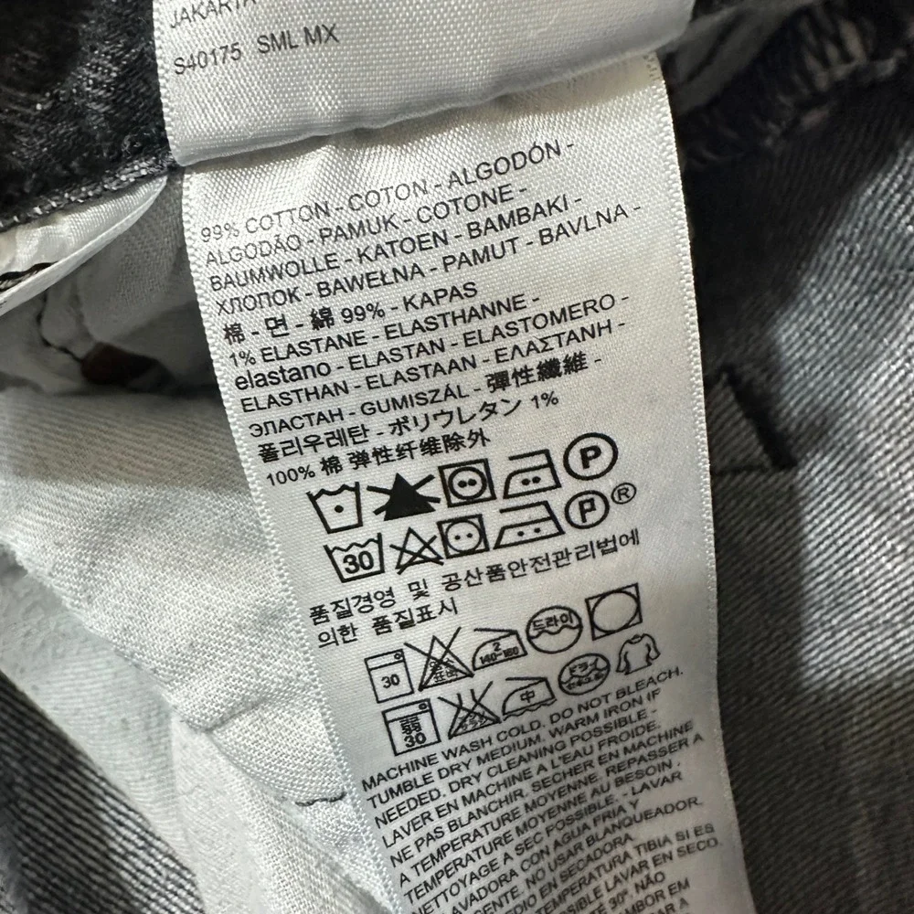 Levi's 501 Original Fit Jeans Men 30x30 (Fits 30x29) Black Denim Button Grunge